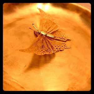 Vintage Golden Butterfly Pin/Pendant